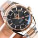 swiss replica omega seamaster aqua terra gmt black face two tone rose gold watch (3)_th.jpg